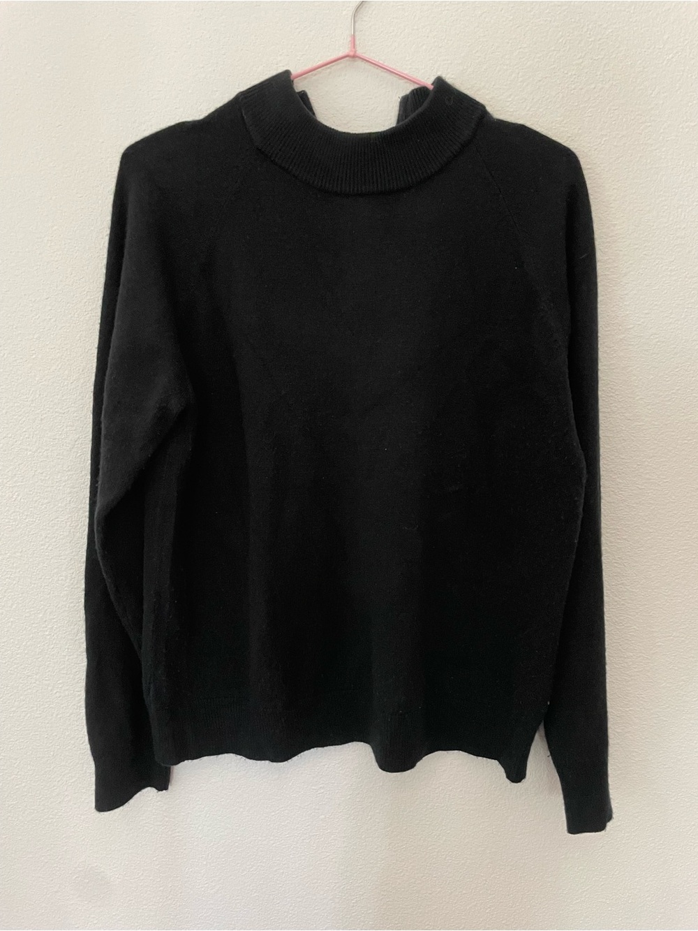 Drapers & Damons Women's Black Mock Neck Sweater